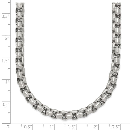 Chisel Stainless Steel Polished 24 inch Fancy Box Chain