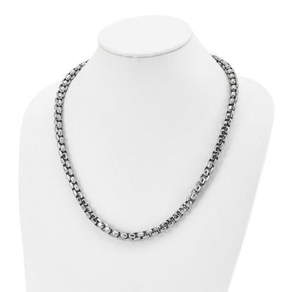 Chisel Stainless Steel Polished 24 inch Fancy Rolo Chain