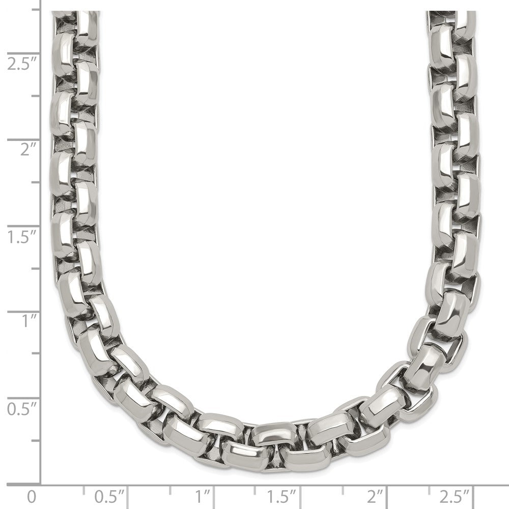 Chisel Stainless Steel Polished 24 inch Fancy Rolo Chain