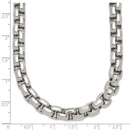 Chisel Stainless Steel Polished 24 inch Fancy Rolo Chain