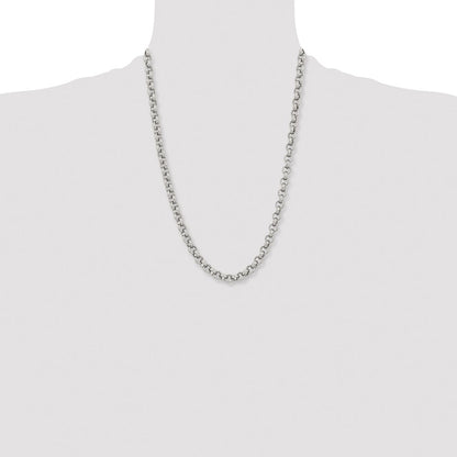 Chisel Stainless Steel Polished 8mm 24 inch Rolo Chain