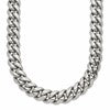 Chisel Stainless Steel Polished 24 inch Curb Chain Necklace