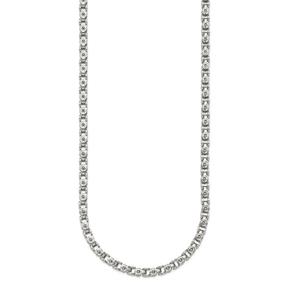 Chisel Stainless Steel Polished 20 inch Fancy Circle Link Chain