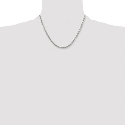 Chisel Stainless Steel Polished 18 inch Fancy Circle Link Chain