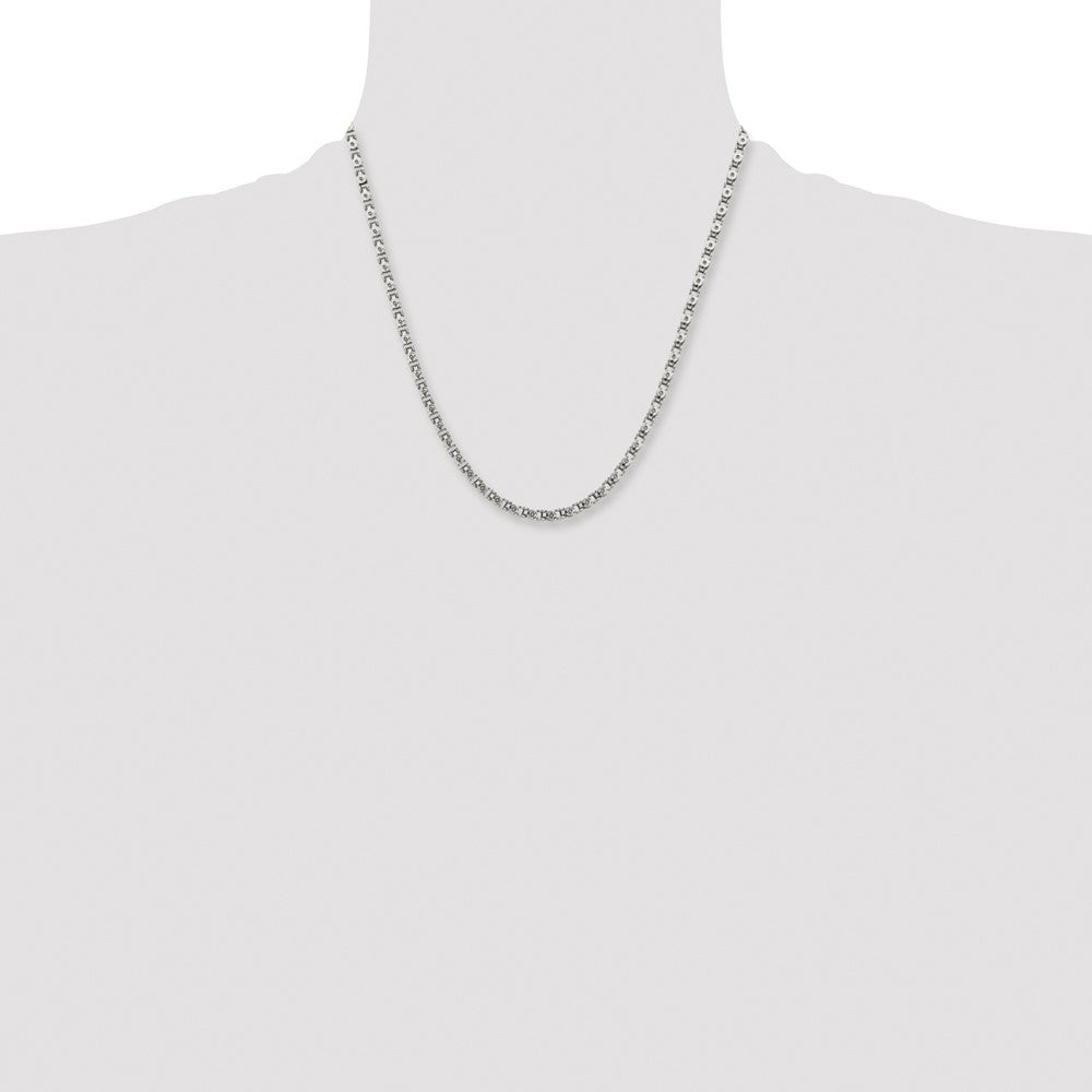 Chisel Stainless Steel Polished 20 inch Fancy Circle Link Chain