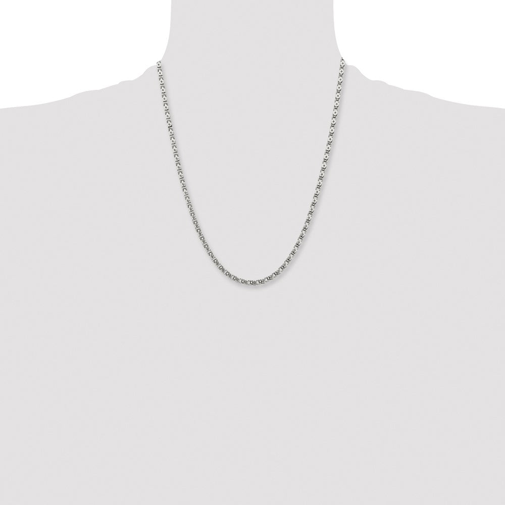 Chisel Stainless Steel Polished 22 inch Fancy Circle Link Chain