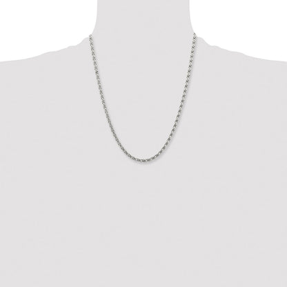 Chisel Stainless Steel Polished 22 inch Fancy Circle Link Chain