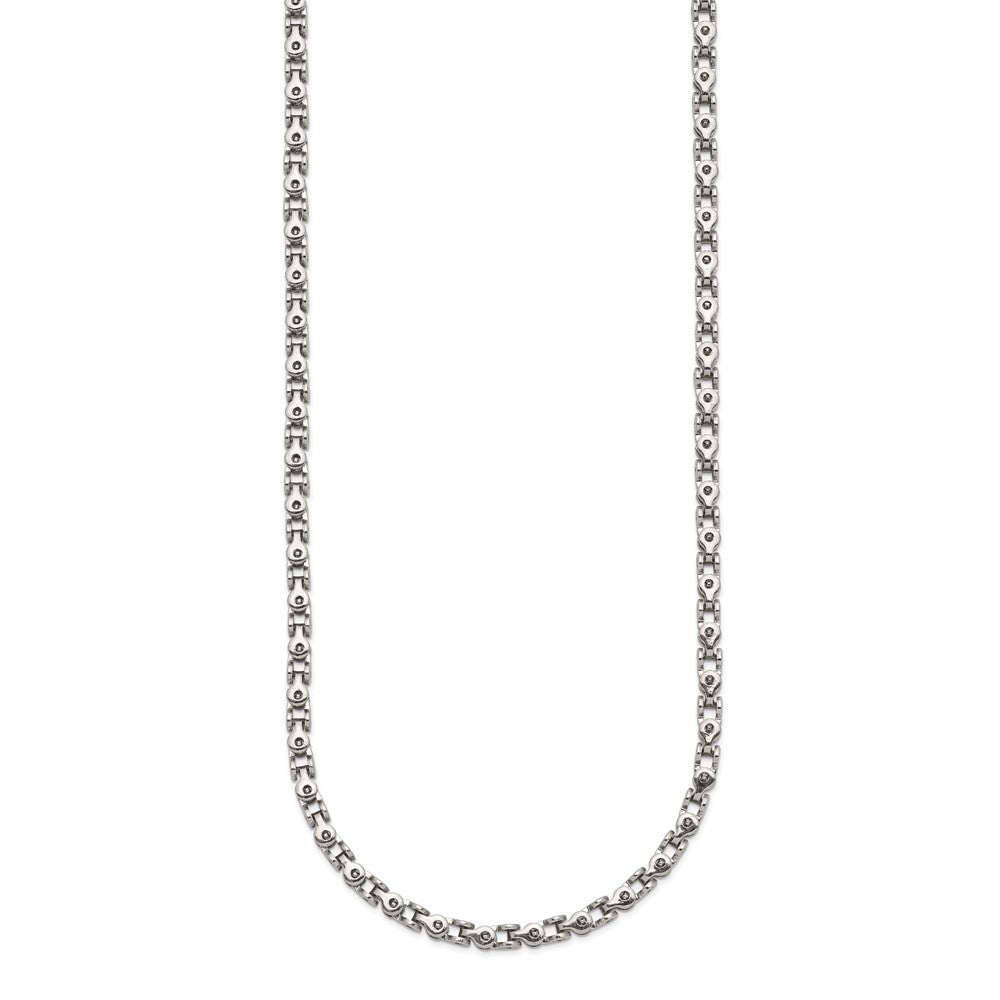 Chisel Stainless Steel Polished 22 inch Fancy Link Chain