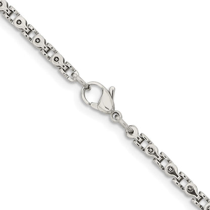 Chisel Stainless Steel Polished 24 inch Fancy Link Chain