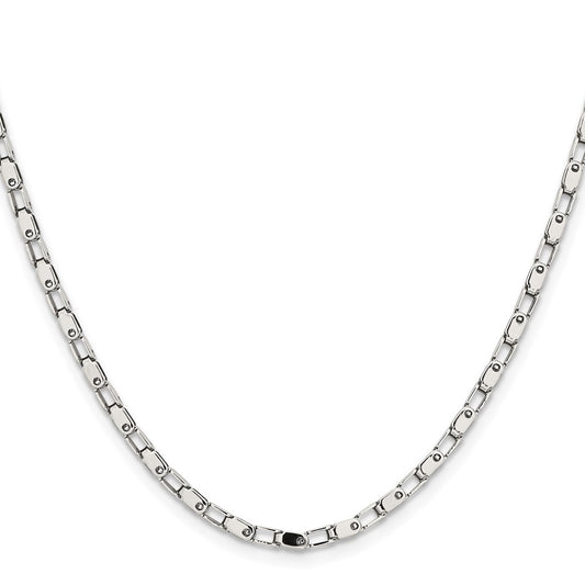 Chisel Stainless Steel Polished 24 inch Fancy Link Chain