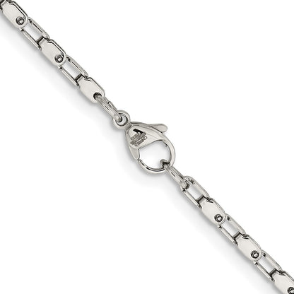 Chisel Stainless Steel Polished 20 inch Fancy Link Chain