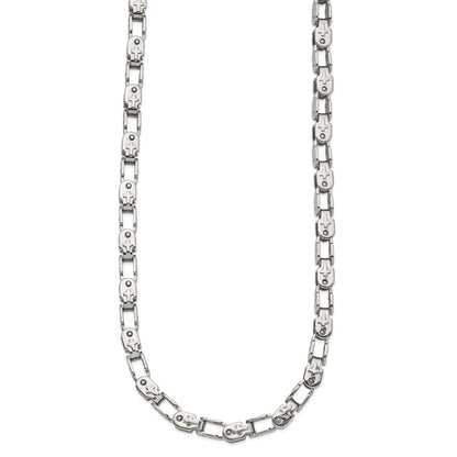 Chisel Stainless Steel Polished 24 inch Fancy Link Chain