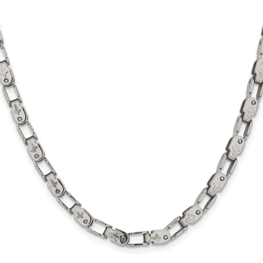 Chisel Stainless Steel Polished 24 inch Fancy Link Chain