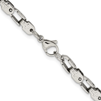 Chisel Stainless Steel Polished 24 inch Fancy Link Chain