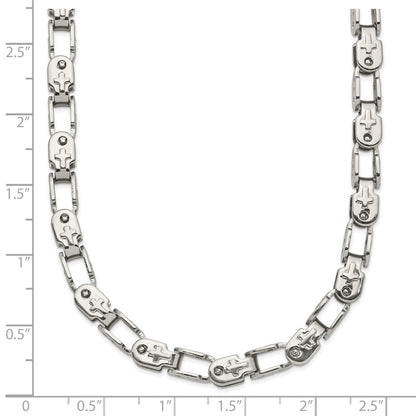 Chisel Stainless Steel Polished 24 inch Fancy Link Chain