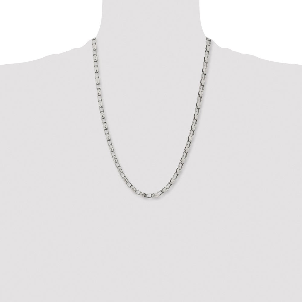 Chisel Stainless Steel Polished 24 inch Fancy Link Chain