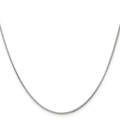 Chisel Stainless Steel Polished 1.2mm Square Snake 24 inch Chain