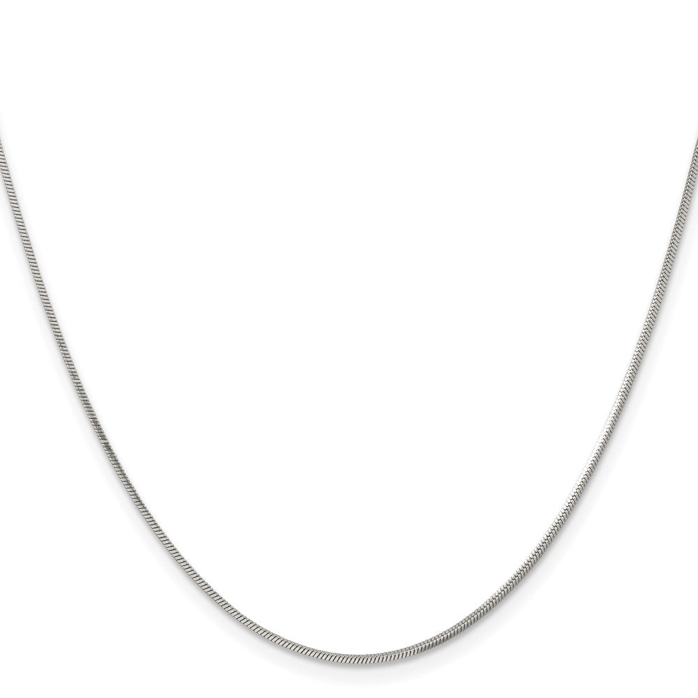 Chisel Stainless Steel Polished 1.2mm Square Snake 20 inch Chain
