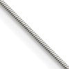 Chisel Stainless Steel Polished 1.2mm Square Snake 20 inch Chain