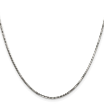 Chisel Stainless Steel Polished 1.5mm Square Snake 24 inch Chain