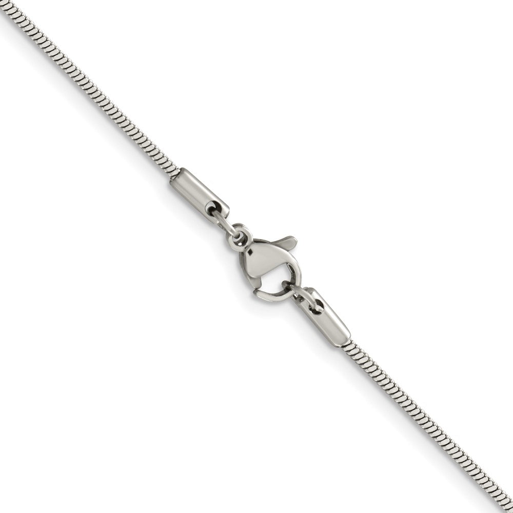 Chisel Stainless Steel Polished 1.8mm 24 inch Herringbone Chain