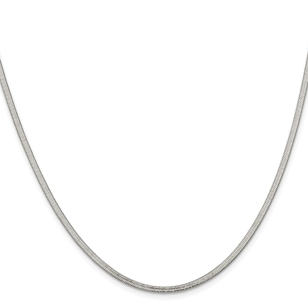 Chisel Stainless Steel Polished 2.3mm 24 inch Herringbone Chain