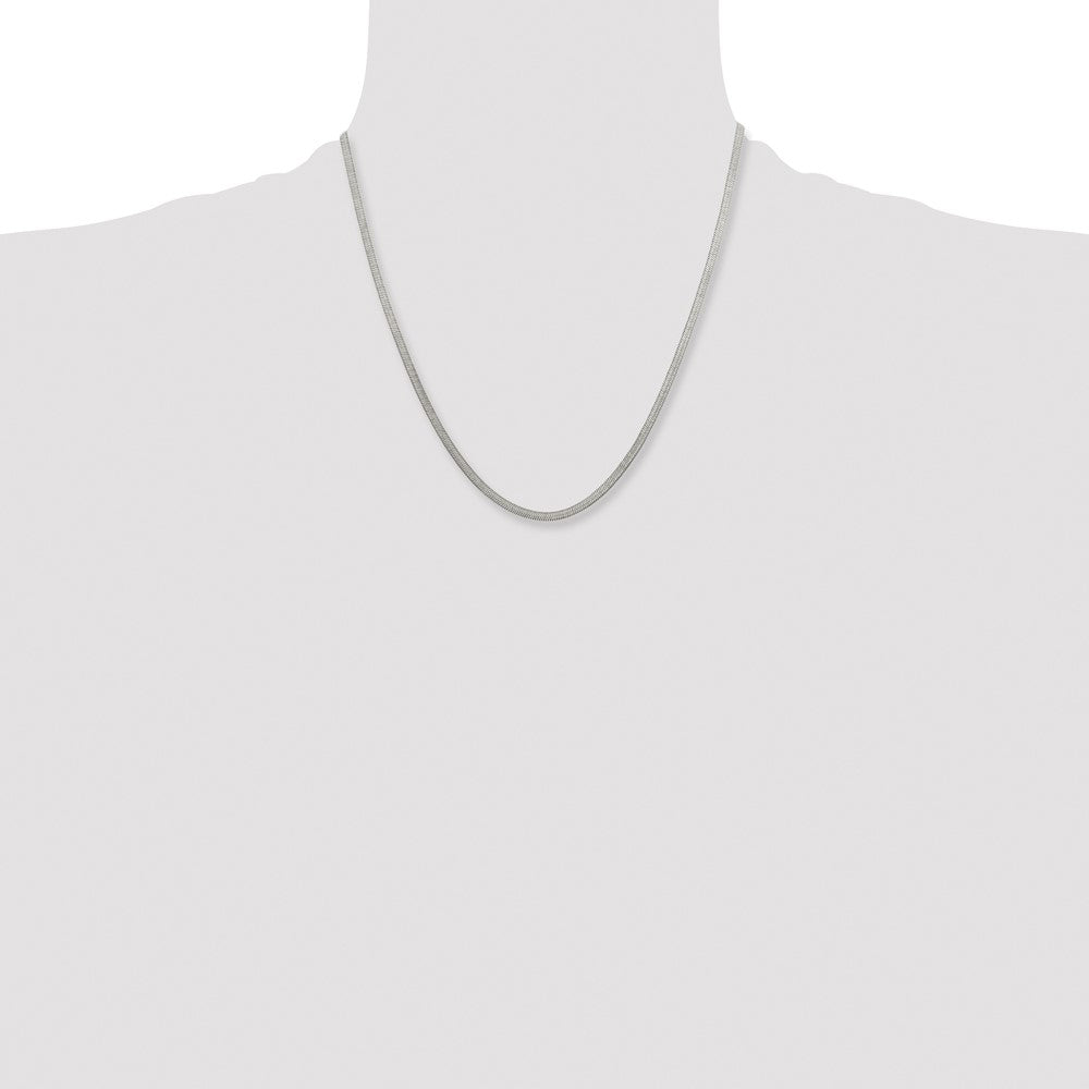 Chisel Stainless Steel Polished 3.3mm 20 inch Herringbone Chain