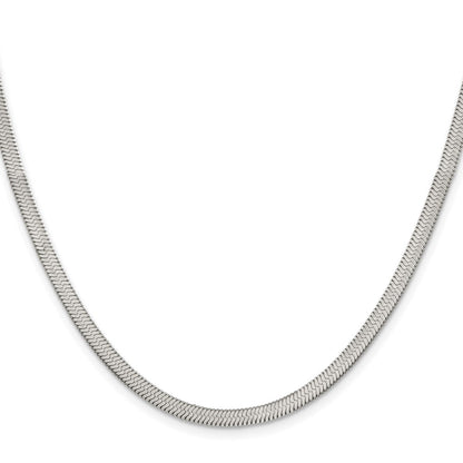 Chisel Stainless Steel Polished 3.90mm 20 inch Herringbone Chain
