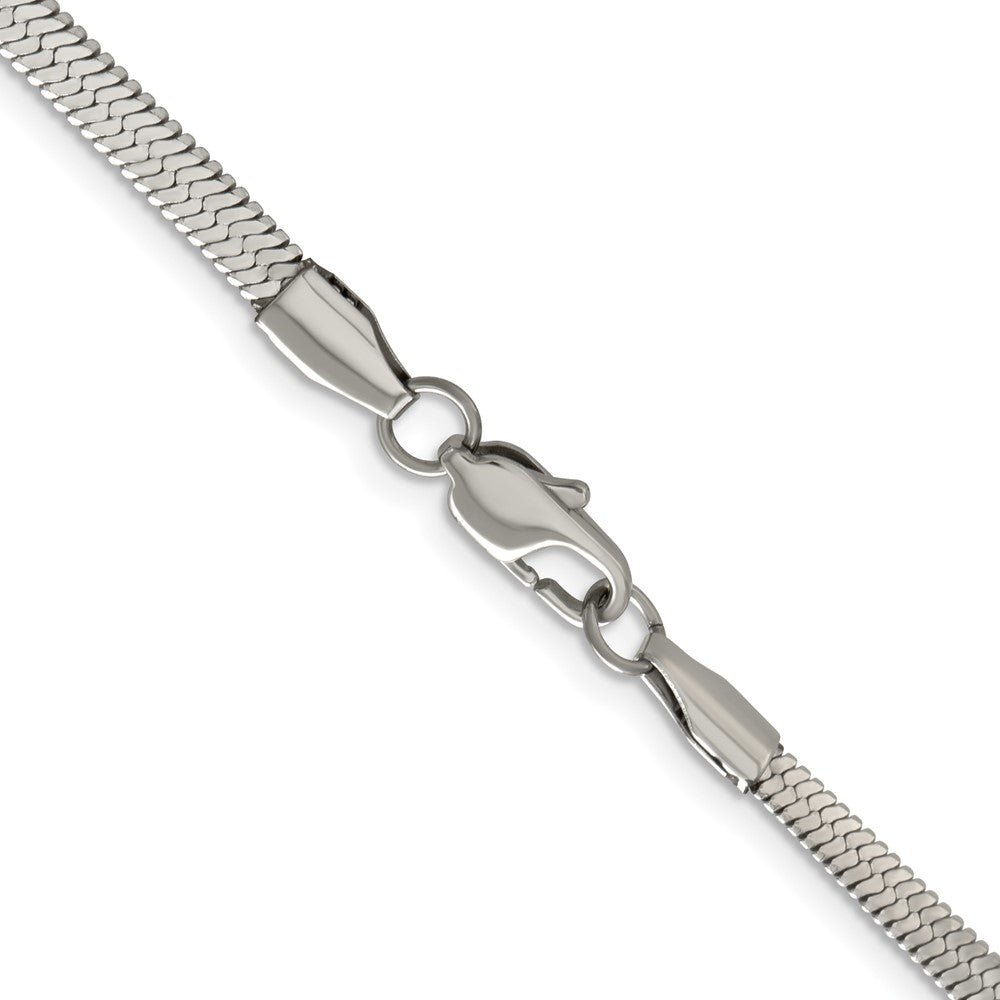 Chisel Stainless Steel Polished 3.90mm 24 inch Herringbone Chain