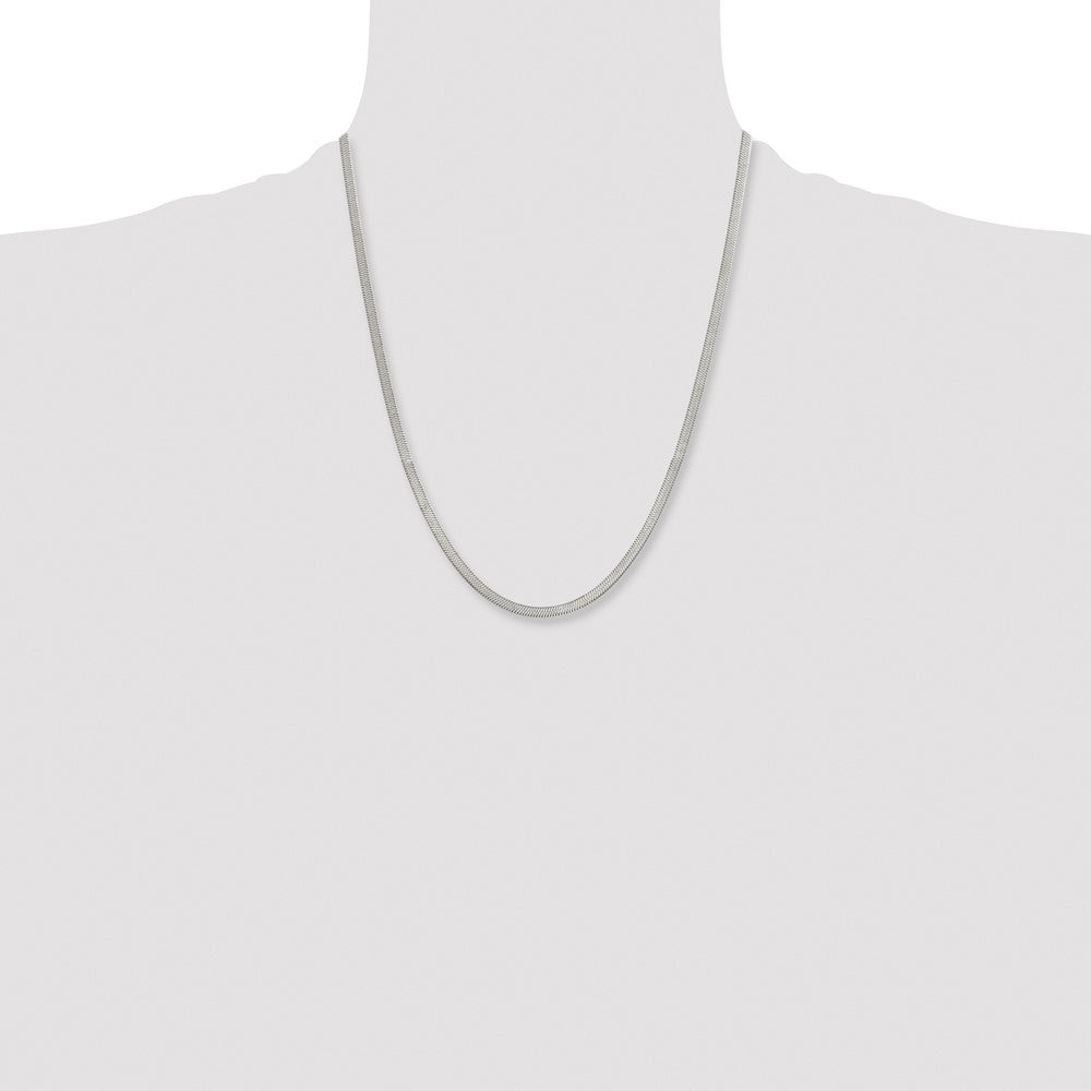 Chisel Stainless Steel Polished 3.90mm 22 inch Herringbone Chain