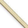 Chisel Stainless Steel Polished Yellow IP-plated 3.9mm 20 inch Herringbone Chain