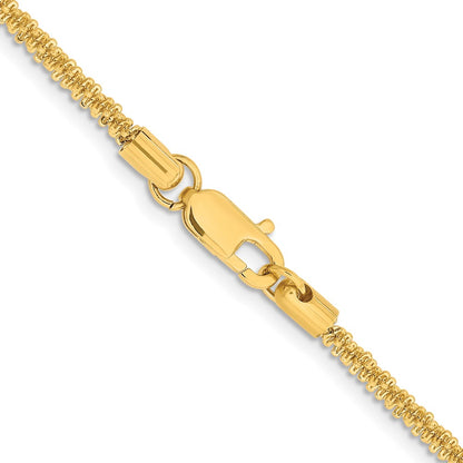 Chisel Stainless Steel Polished Yellow IP-plated 3mm 24 inch Cyclone Chain