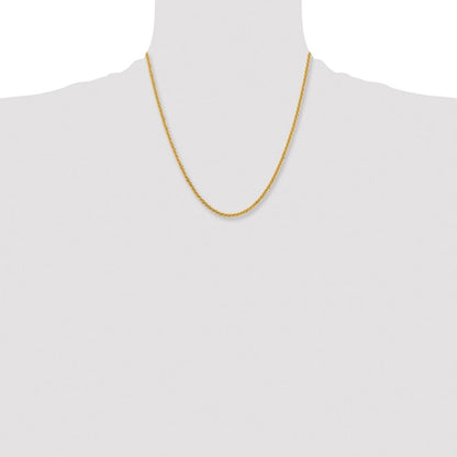 Chisel Stainless Steel Polished Yellow IP-plated 3mm 20 inch Cyclone Chain