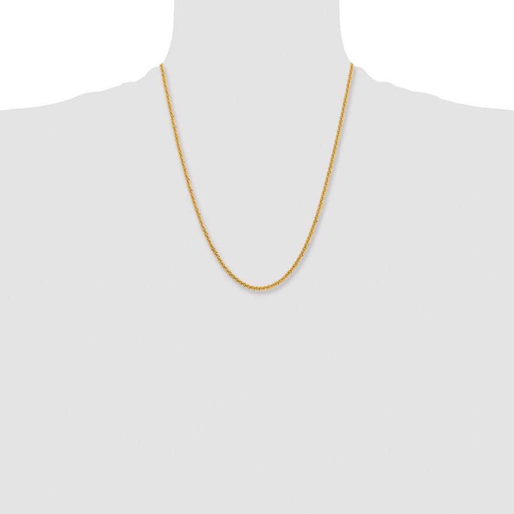 Chisel Stainless Steel Polished Yellow IP-plated 3mm 22 inch Cyclone Chain