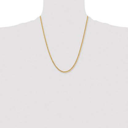 Chisel Stainless Steel Polished Yellow IP-plated 3mm 22 inch Cyclone Chain