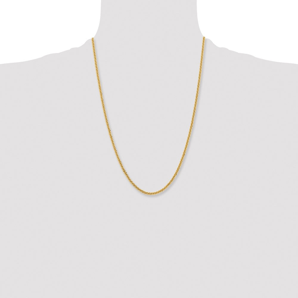 Chisel Stainless Steel Polished Yellow IP-plated 3mm 24 inch Cyclone Chain