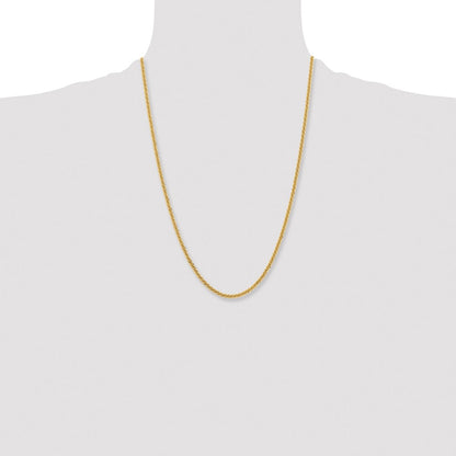Chisel Stainless Steel Polished Yellow IP-plated 3mm 24 inch Cyclone Chain