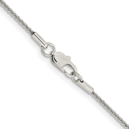 Chisel Stainless Steel Polished 1.7mm 24 inch Cyclone Chain