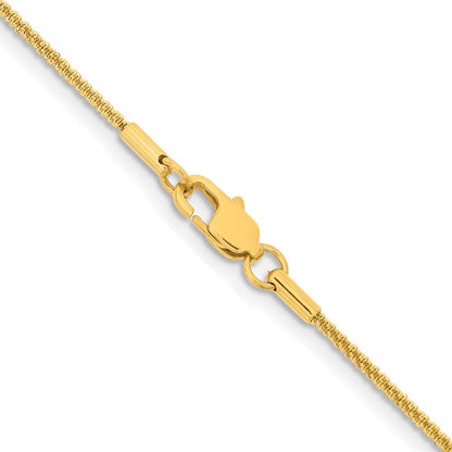 Chisel Stainless Steel Polished Yellow IP-plated 1.7mm 24 inch Cyclone Chain