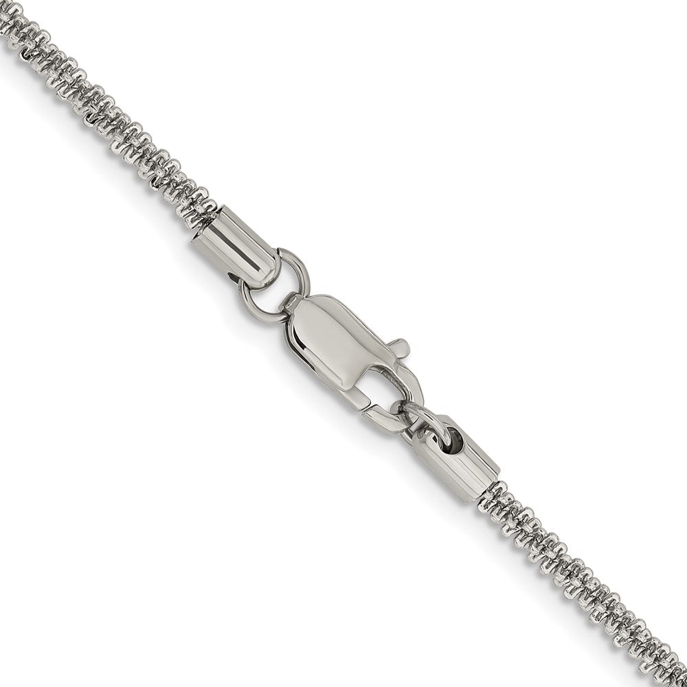 Chisel Stainless Steel Polished 3.3mm 24 inch Cyclone Chain