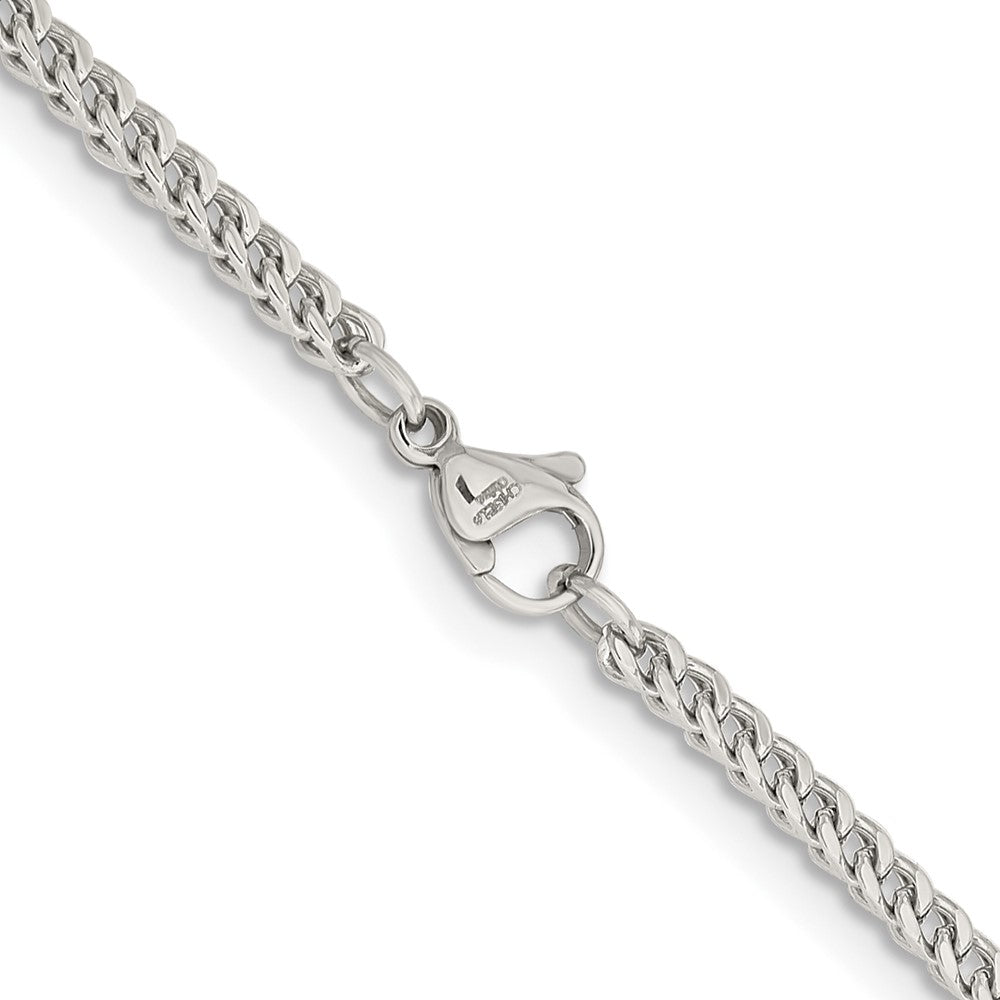 Chisel Stainless Steel Polished 2.5mm 24 inch Franco Chain