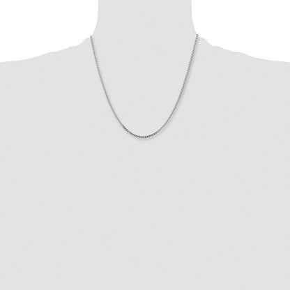 Chisel Stainless Steel Polished 2.5mm 20 inch Franco Chain