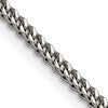 Chisel Stainless Steel Polished 2.5mm 18 inch Franco Chain