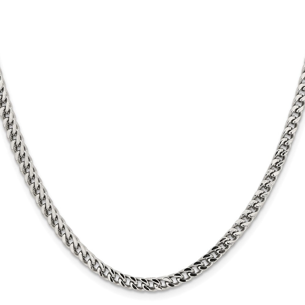 Chisel Stainless Steel Polished 4mm 24 inch Franco Chain