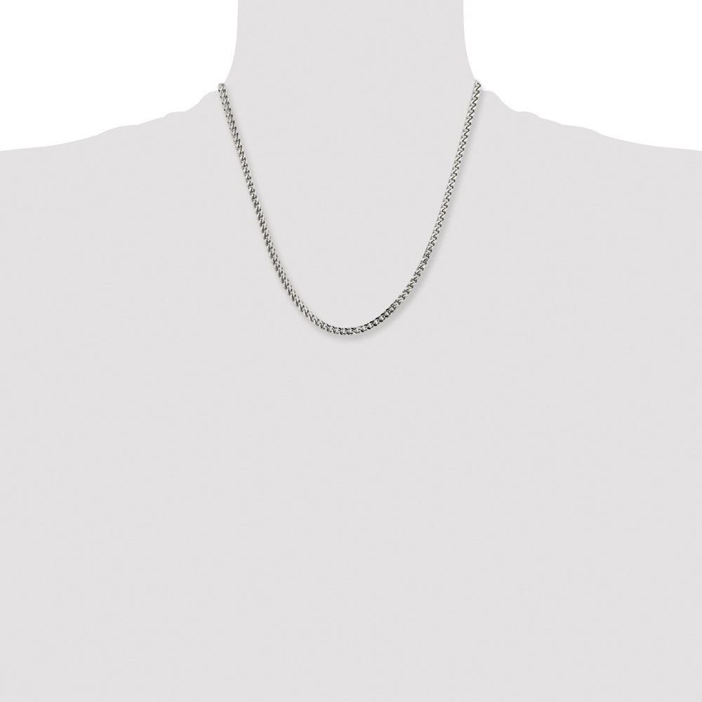 Chisel Stainless Steel Polished 4mm 20 inch Franco Chain