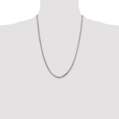 Chisel Stainless Steel Polished 4mm 24 inch Franco Chain