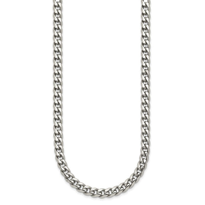 Chisel Stainless Steel Polished 6mm 24 inch Curb Chain