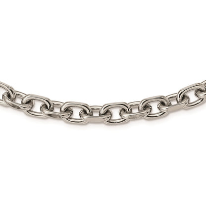 Chisel Stainless Steel Polished 8.5mm 24 inch Cable Chain