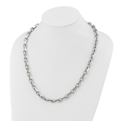 Chisel Stainless Steel Polished 8.5mm 24 inch Cable Chain