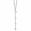 Chisel Stainless Steel Polished Triangles 24 inch Cable Chain Y Necklace
